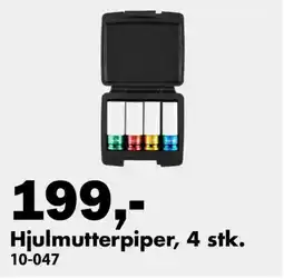 Biltema Hjulmutterpiper, 4 stk. tilbud