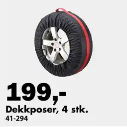 Biltema Dekkposer, 4 stk. tilbud