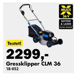 Biltema Gressklipper CLM 36 tilbud