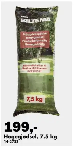 Biltema Hagegjødsel tilbud