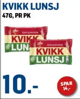 Price Lagerbutikk Kvikk lunsj tilbud