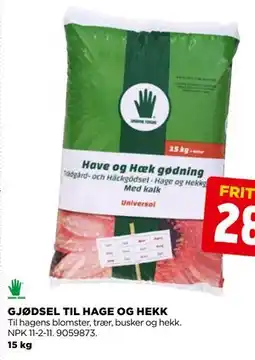 jem & fix GJØDSEL TIL HAGE OG HEKK tilbud