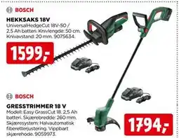 jem & fix GRESSTRIMMER 18 V tilbud