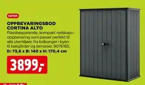 jem & fix OPPBEVARINGSBOD CORTINA ALTO tilbud