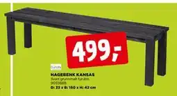 jem & fix HAGEBENK KANSAS tilbud