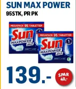 Price Lagerbutikk Sun Max power tilbud