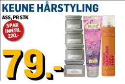 Price Lagerbutikk Keune hårstyling tilbud