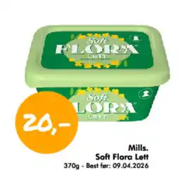 Havaristen Mills. soft flora lett tilbud