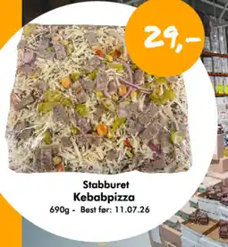 Havaristen Stabburet kebabpizza tilbud