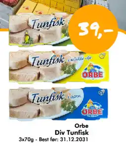 Havaristen ORBE Div tunfisk tilbud