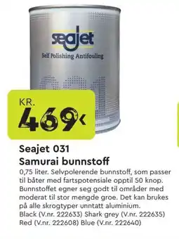 Mekk SEAJET 031 Samurai bunnstoff tilbud
