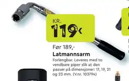 Mekk Latmannsarm tilbud