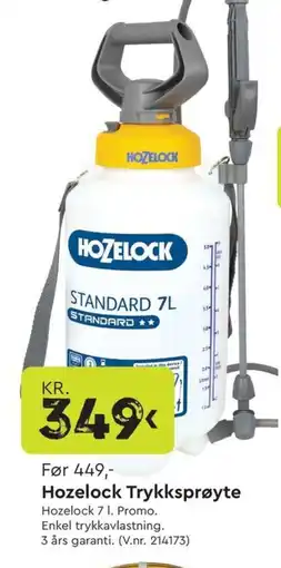 Mekk HOZELOCK Trykksprøyte tilbud