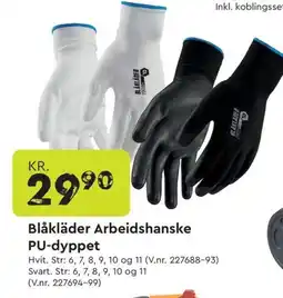 Mekk Blåkläder arbeidshanske pu-dyppet tilbud