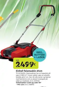 Mekk Einhell feiemaskin tilbud