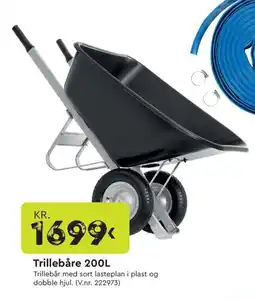 Mekk Trillebåre 200L tilbud