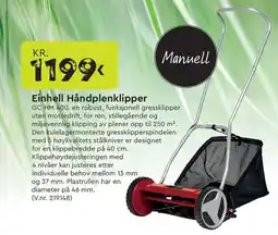 Mekk EINHELL Håndplenklipper tilbud