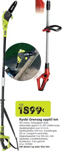 Mekk RYOBI Grensag opptil tilbud