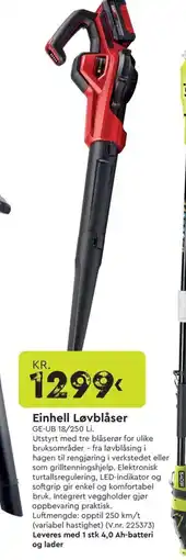 Mekk EINHELL Løvblåser tilbud