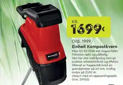 Mekk EINHELL Kompostkvern tilbud