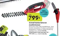 Mekk EINHELL Batteridrevet multitrimmer tilbud