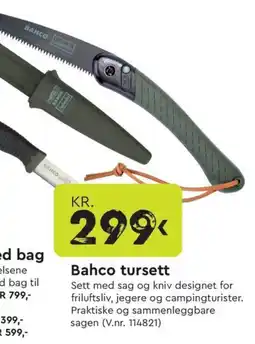 Mekk Bahco tursett tilbud