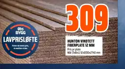 Coop Obs Hunton vindtett fiberplate 12 mm tilbud