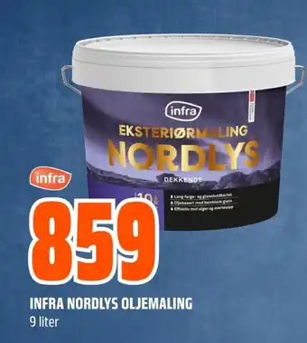 Infra nordlys oljemaling