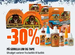 Coop Obs På gorilla lim og tape tilbud