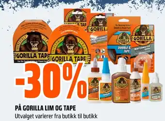På gorilla lim og tape