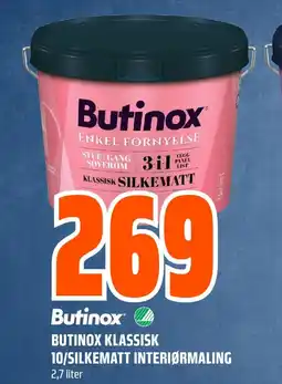 Coop Obs Butinox butinox klassisk 10/silkematt interiørmaling tilbud