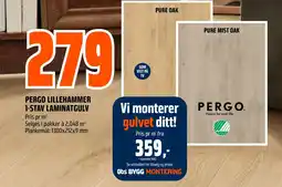 Coop Obs Pergo lillehammer 1-stav laminatgulv tilbud