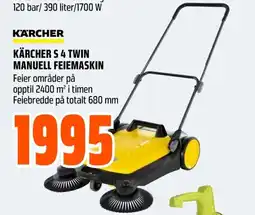 Coop Obs KÄRCHER S 4 TWIN MANUELL FEIEMASKIN tilbud