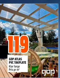 Coop Obs Gop atlas pvc takplate tilbud