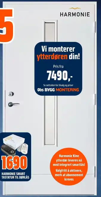 Harmonie kine smart ytterdør