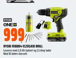 Coop Obs Ryobi r18dd4-1c20ga18 drill tilbud