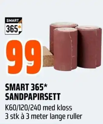 Coop Obs Smart 365* sandpapirsett tilbud