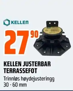 Coop Obs Kellen justerbar terrassefot tilbud