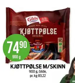 Kiwi KJØTTPØLSE M/SKINN tilbud