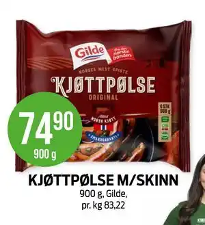 KJØTTPØLSE M/SKINN