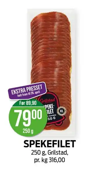 Kiwi SPEKEFILET tilbud