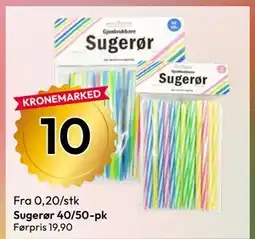 Gigaboks Sugerør 40/50-pk tilbud
