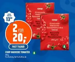 Coop Obs COOP HAKKEDE TOMATER tilbud