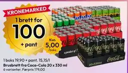 Gigaboks Brusbrett fra Coca-Cola 20 x 330 ml tilbud
