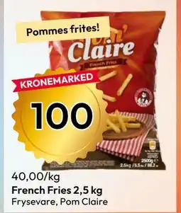 Gigaboks French Fries 2,5 kg tilbud