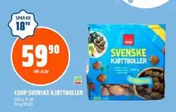 Coop Obs COOP SVENSKE KJØTTBOLLER tilbud