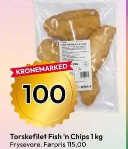 Gigaboks Torskefilet Fish 'n Chips 1 kg tilbud