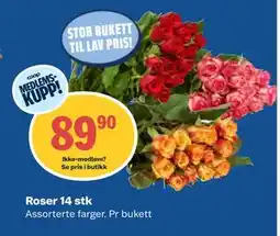 Coop Obs Roser 14 stk, Medlemspris tilbud