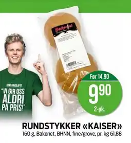 Kiwi RUNDSTYKKER KAISER tilbud
