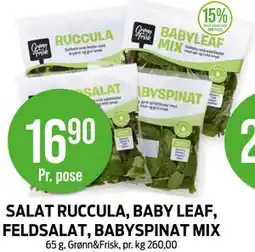 Kiwi SALAT RUCCULA, BABY LEAF, FELDSALAT, BABYSPINAT MIX tilbud
